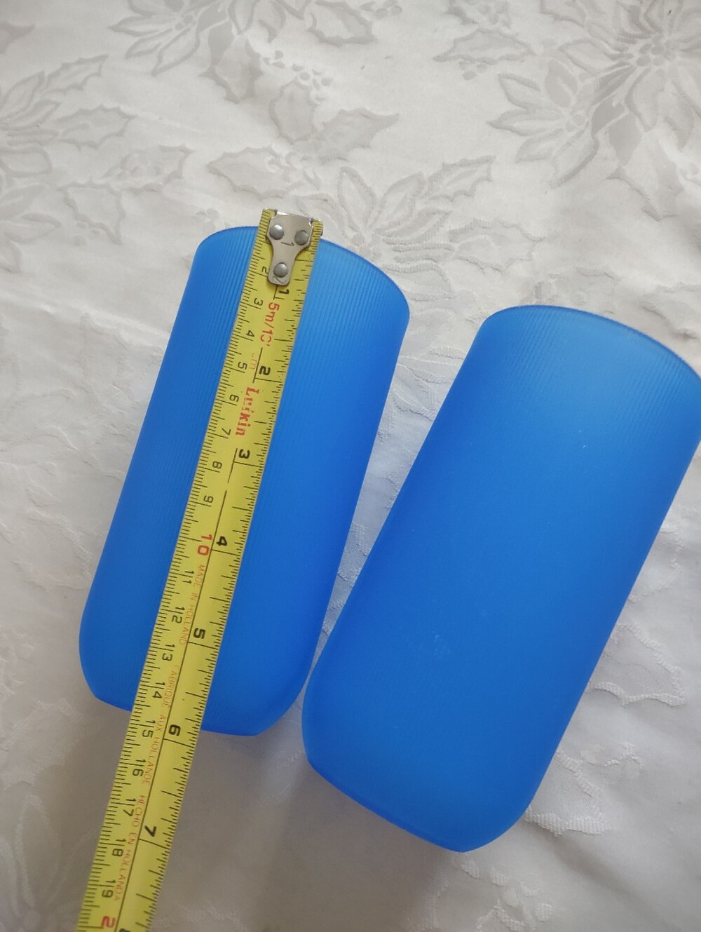 New 🆕 Rare Find Majestic Vintage Highball Blue Plastic Ribbed Vertical Stripes - Picture 5 of 7
